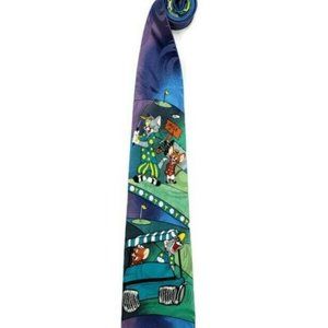 Tom And Jerry 100% Silk Vintage 1994 Mens Golf Tie
